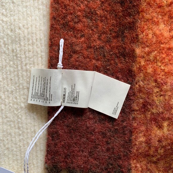 Acne Studios Checked Wool Scarf - Picture 6 of 7